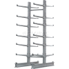 Cantilever Rack Double Sided, Starter Unit Extra Heavy Duty, 72"W x 82"D x 10'H, 31600 Lbs Capacity