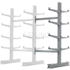 Cantilever Rack Double Sided, Add-On Unit Medium Duty (1000 Series),48"W x 54"D x 8'H,10600 Lbs Cap