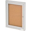United Visual Products One-Door Outdoor Corkboard - 18"W x 24"