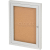 United Visual Products One-Door Indoor Corkboard - 18"W x 24"