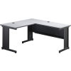 Left Handed Return Table Creates L Configuration with Desk for Global Office Furniture