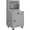 Global Industrial&#8482; Deluxe LCD Industrial Computer Cabinet, Dark Gray, Unassembled