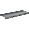 Global Industrial Steel Upper Shelf W/ 3 Duplex Outlets, 48"W x 12"D, Gray