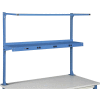 Global Industrial Steel Shelf W/ 6 Single Outlets, 60"W x 12"D, Blue