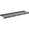 Global Industrial Steel Upper Shelf W/ 3 Duplex Outlets, 72"W x 12"D, Gray
