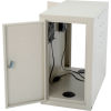 Computer CPU Side Cabinet with Front/Rear Doors and 2 Exhaust Fans - Beige
																			