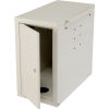 Computer CPU Side Cabinet with Front/Rear Doors and 2 Exhaust Fans - Beige
																			