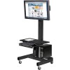 Global Industrial™ Orbit Mobile LCD/Plasma Cart, Black