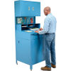 Shop Desk w Lower Cabinet and Pigeonhole Compartments w Upper Cabinet 34-1/2inW x 30inD x 80inH
																			