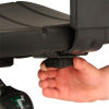 Armrest Adjustment Knob on Deluxe Polyurethane Stool