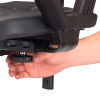 Armrest Adjustment Knob on Polyurethane Chair with Armrests