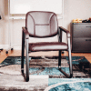 Interion® Reception Chair - Vinyl - Burgundy