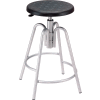 Interion® Shop Stool - Polyurethane - Black