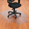 Interion® Office Chair Mat for Hard Floor - 36"W x 48"L with 20" x 10" Lip - Straight Edge