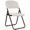 Lifetime® Folding Loop Leg Chair, White Granite, Pack of 4