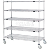 Nexel® Open Sided Wire Stock Picker Truck w/5 Shelves, 800 lb. Capacity, 36"L x 24"W x 69"H