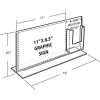 Azar Displays 252054, Dbl Foot Acrylic Sign HLR W/Trifold Brochure Pockets, 14"W x 11"H