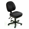 Interion® Task Chair With 17-12"H Back, Fabric, Black
