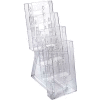 Global Approved 252306 4-Tier Tri-Fold Size Countertop Brochure Holder, 4.5" x 13.25"