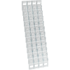 Global Approved 252327 48-Pocket Tri-Fold Size Wall Mount Display, 19" x 38", Acrylic ,1 Piece