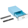 Pro-Line Stacking Steel Drawer W/ Lock, 15"W x 20"D x 6"H, Blue