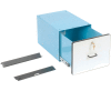 Pro-Line Stacking Steel Drawer W/ Lock, 15"W x 20"D x 12"H, Blue