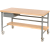 Drawer for Built-Rite Workbenches -15"W x 20"D x 6"H Gray