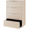 Global Lateral File Cabinet 36W 4 Drawer Putty