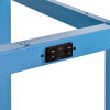 60W x 30D Adjustable Height Workbench with Power Apron - Shop Top Safety Edge - Blue
																			