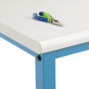 60W x 30D Mobile Production Workbench - Plastic Laminate Safety Edge - Blue
																			