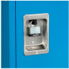 Recessed Integral Handle on Single Tier Steel Lockers, School Lockers, Metal Locker, Storage Lockers, Student Lockers, Assembled Lockers
