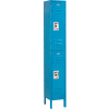 Infinity™ Locker Double Tier 12x18x36 2 Door Ready To Assemble Blue