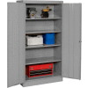 Tennsco Standard Storage Cabinet, Turn Handle, 36"Wx18"Dx72"H, Medium Gray, Unassembled