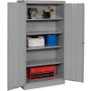 Tennsco Standard Storage Cabinet, Turn Handle, 36"Wx24"Dx72"H, Medium Gray, Unassembled