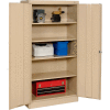 Tennsco Standard Storage Cabinet, Turn Handle, 36"Wx18"Dx72"H, Sand, Unassembled