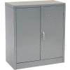 Tennsco Counter High Metal Storage Cabinet 1442-MGY - 36x18x42 Medium Grey