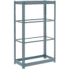 Heavy Duty Shelving 36"W x 12"D x 60"H With 4 Shelves - No Deck - Gray