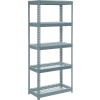 Global Industrial™ Extra Heavy Duty Shelving 36"W x 12"D x 60"H With 6 Shelves, Wire Deck, Gry