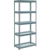 Global Industrial Extra Heavy Duty Shelving 36"W x 24"D x 96"H With 6 Shelves, Wire Deck, Gry