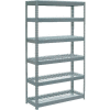 Global Industrial™ Extra Heavy Duty Shelving 48"W x 24"D x 84"H With 6 Shelves, Wire Deck, Gry