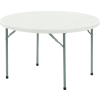 National Public Seating 48" Round Folding Plastic Table, Gray