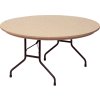 Correll Folding Table - Blow Molded - 60" Round, Mocha Granite