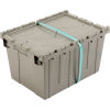 Plastic Storage Container - Attached Lid DC2115-12 21-7/8 x 15-1/4 x 12-7/8 Gray
																			