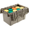Plastic Storage Container - Attached Lid DC2213-12 22-3/8 x 13 x 13 Gray
																			