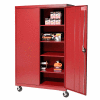 Sandusky Mobile Storage Cabinet TA4R462472 - 46x24x78, Red