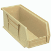 Global Industrial Plastic Stack and Hang Parts Storage Bin 4-1/8 x 10-7/8 x 4, Beige - Pkg Qty 12