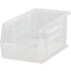 Plastic Stack and Hang Parts Storage Bin 4-1/8 x 10-7/8 x 4 Clear - Pkg Qty 12