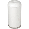 Rubbermaid® R32EGL 15 Gallon Round Open Top Waste Receptacle with Galvanized Liner, White