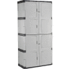Rubbermaid® Plastic Storage Cabinet With Full Double Doors, 36"W x 18"D x 72"H