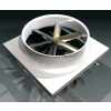 Absolute Air 72" Ceiling Fan With Adjustable Shutters EN060x0973 3 HP 55000 CFM